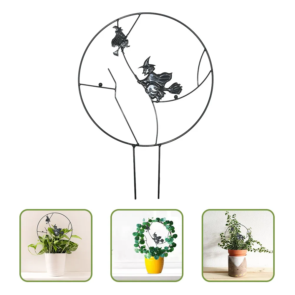 

Опора для вьющихся растений в стиле Хэллоуин, маленькая решетка, простая сборка, для комнатных растений в горшках, декор для сада