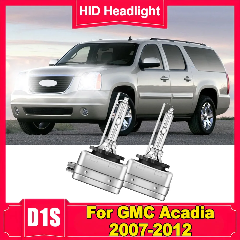 

2PCS D1S Xenon Headlight 6000K Super Bright Original HID Headlamp Low Beam Bulb For GMC Acadia 2007-2010 2011 2012 Plug and Play