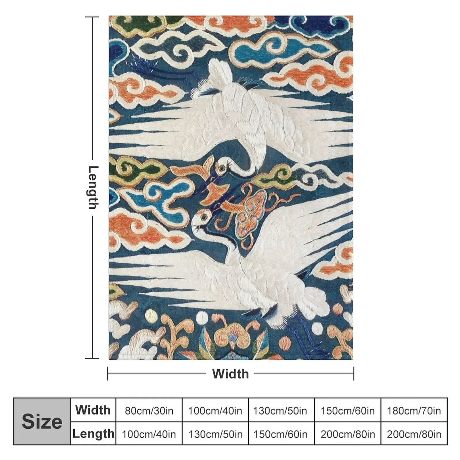 Joseon Dynasty Korean Tapestry Asian Cranes Throw Blanket For Decorative Sofa christmas gifts Camping wednesday Blankets