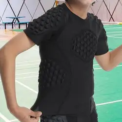 Youth Boys Football Rib Protector Football Youth Rib Protection Shirt Heart Sternum Shoulder Protection Clothes For Football
