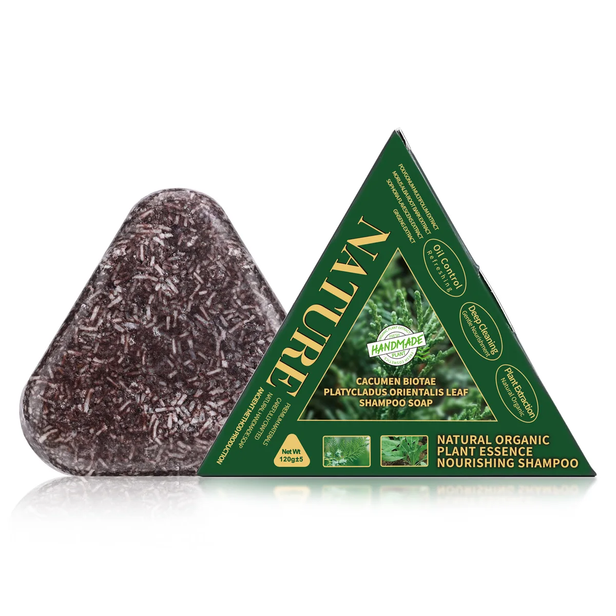 بوليغونوم مولتيفلوروم عثمان جراس شامبو صابون السرو شامبو صابون التحكم في الزيت صابون شامبو صلب 120 جرام