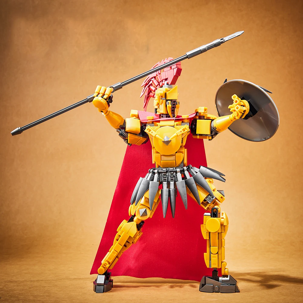 

Идея фильмов, игровые фигурки, строительный блок, Спарта, воин, строительные кирпичные модели, наборы развивающих игрушек со светом для детей, подарок