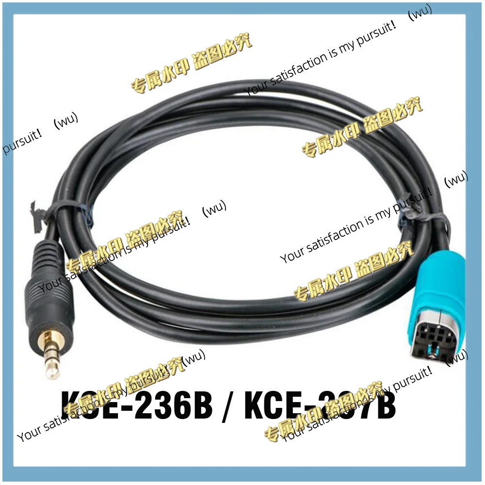 Adaptador de Audio con Conexión de Cable Auxiliar de 3.5mm para ALPINE KCE-236B CDA-9884 CDA-9886M MP3/ KCE-237B