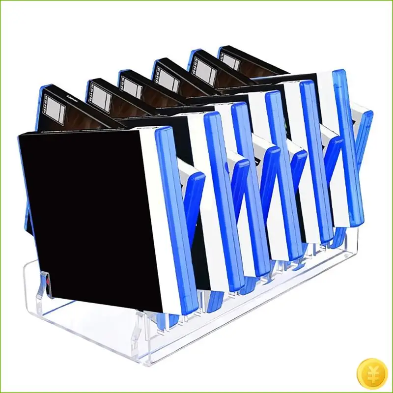 CD Holder 2 Pack, Clear Acrylic CD Organizers, CD Display Rack Holds For Media Shelf Storage And Organization