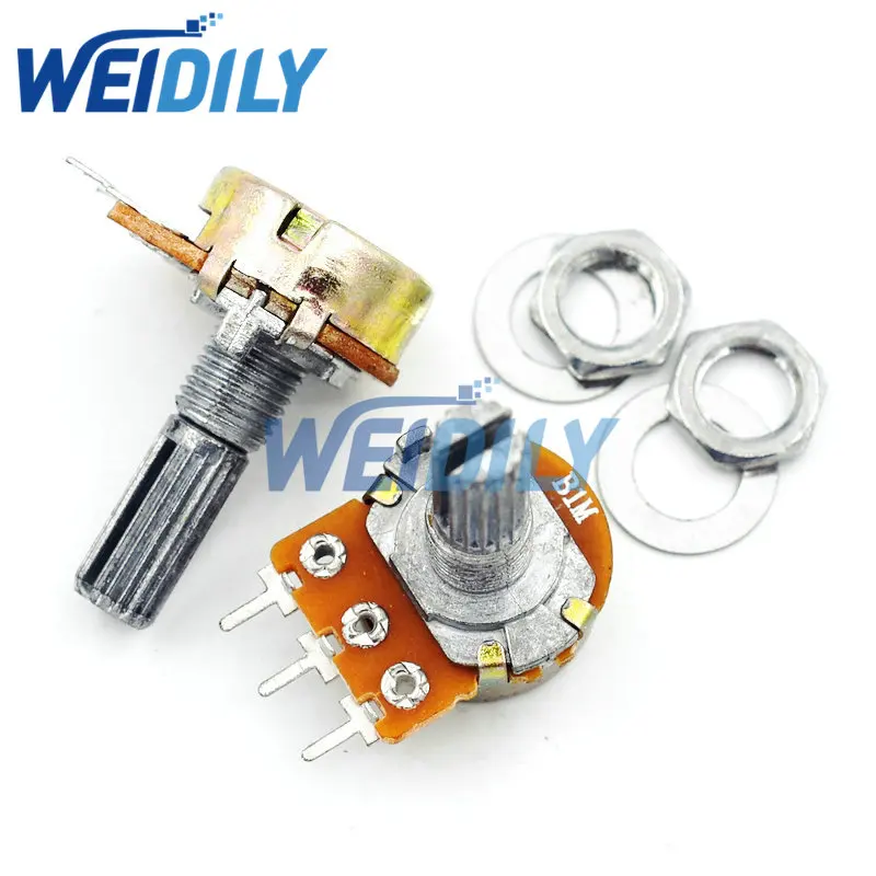 2PCS WH148 3Pin 20mm Potentiometer B1K B2K B5K B10K B20K B50K B100K B250K B500K B1M 1K 2K 5K 10K 20K 50K 100K 250K 500K 1M New