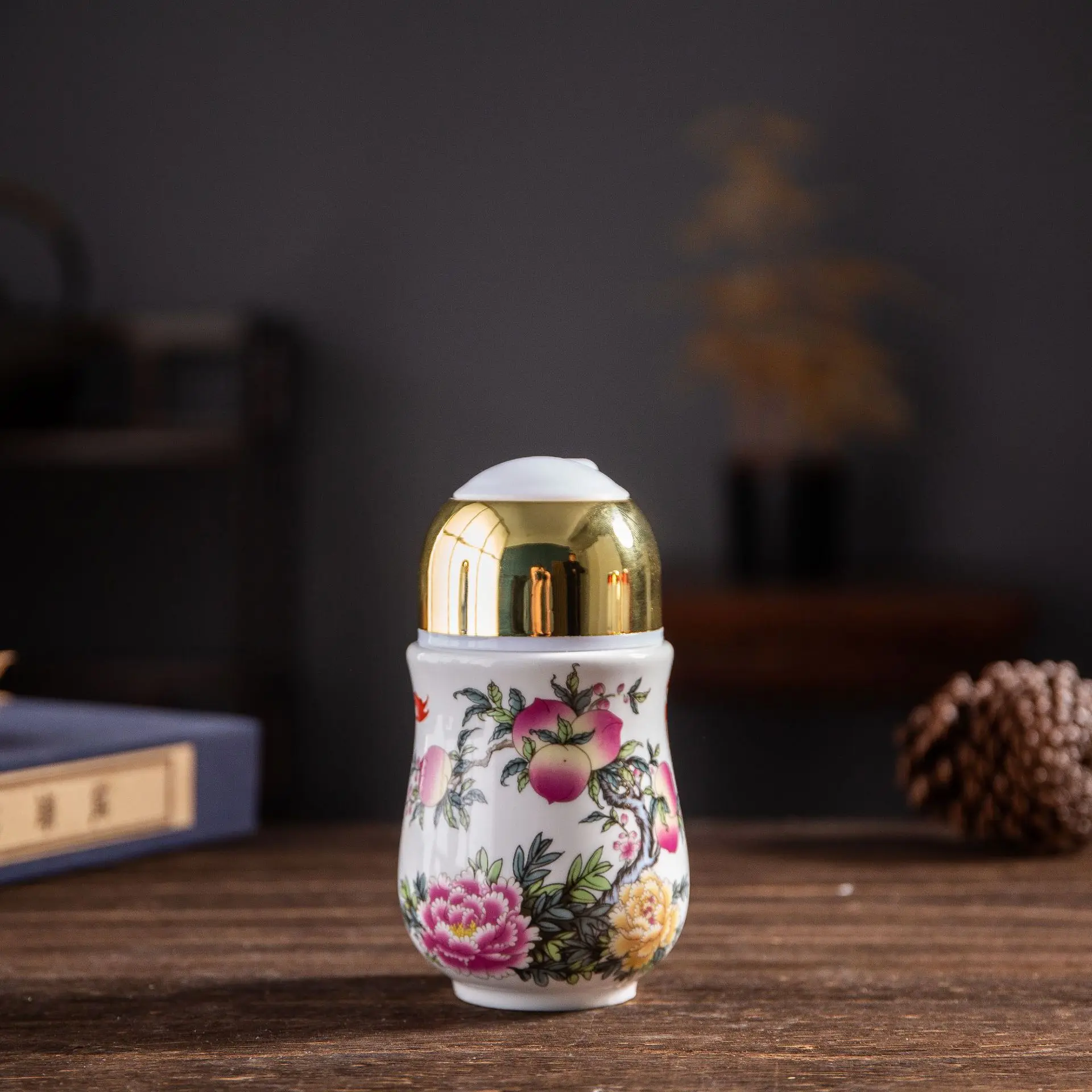 جينغدتشن السيراميك كوب الترمس المنزلية الأزرق والأبيض طبقة واحدة الخصر كوب السيارة هدية الأعمال كوب، القدح #6