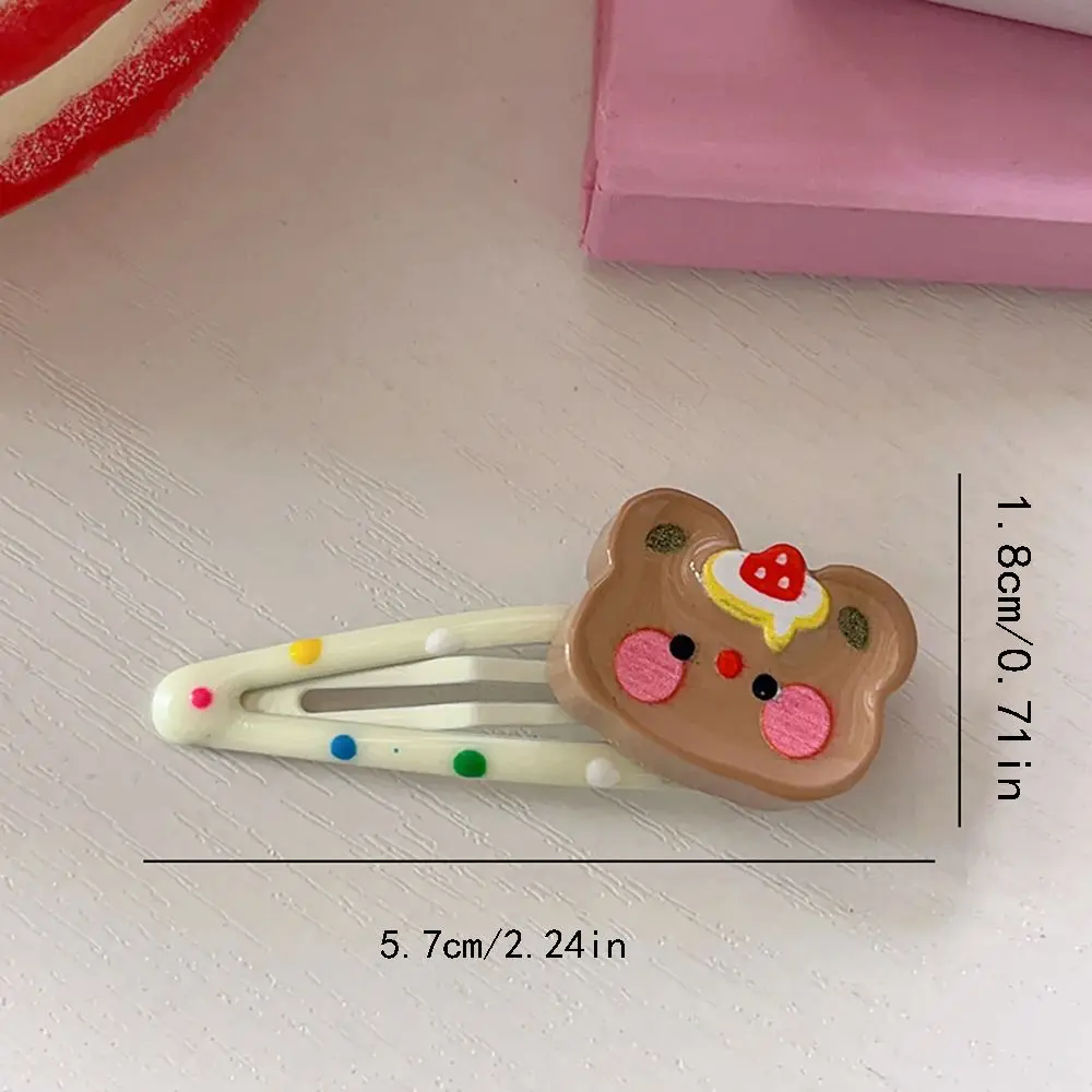 Elegante Koreaanse stijl cartoon haarspeld snoep kleur haaraccessoires schattige eendenbek clip kikker zijclips mooie haarspeldjes dagelijks