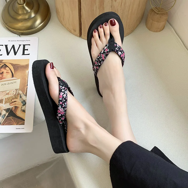 Women Slipper Shoes Beach Sandals Sandals Ethnic Female Flat Bohemian Style Node Flip Flops Ladies Slippers Slide Zapatos Mujer