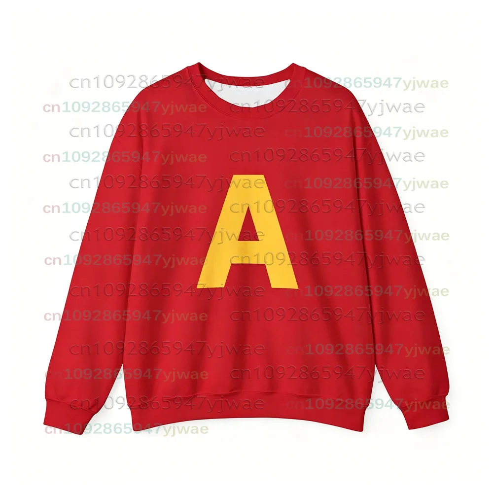 2026 Alvin and The Chipmunks Fashion Family Matching & Best Friend Casual O-neck Top Alvin Chipmunk Halloween Costume Sweatshirt