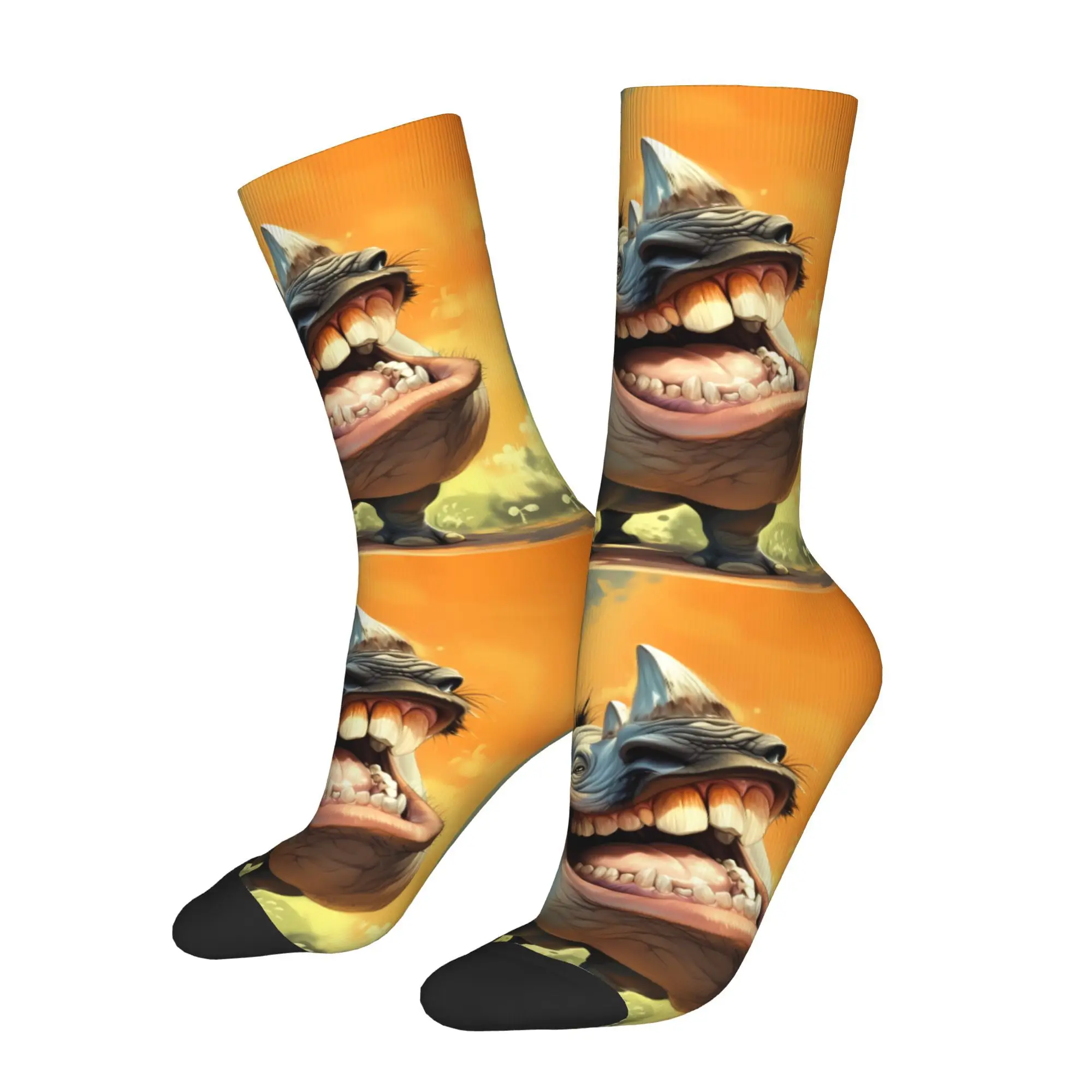 

Hippopotamus Sock Printed Man Polyester