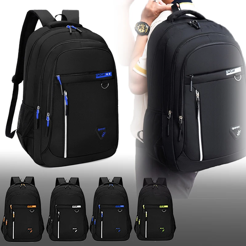 

Men's and women's fashionable multi-purpose simple backpack, double-shoulder travel bag, lightweight student schoolbag.