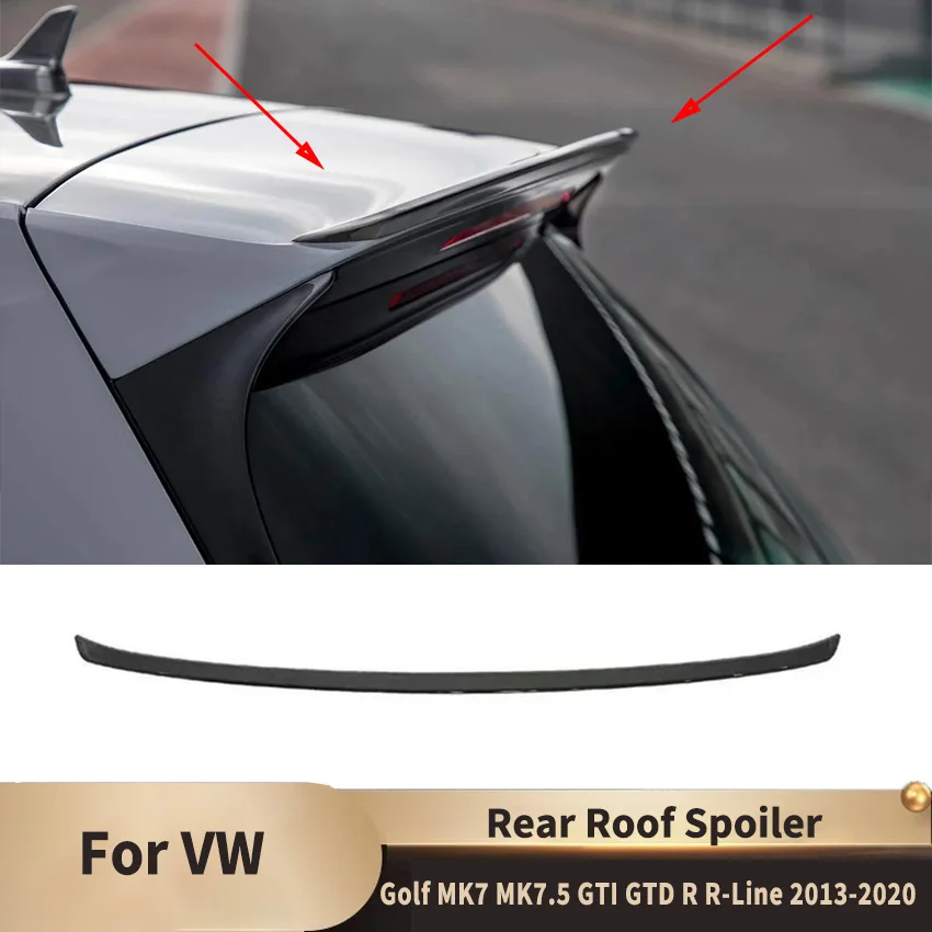 

TCR Rear Roof Spoiler Wing Lip for Volkswagen Golf MK7 MK7.5 GTI GTD R R-Line 2013-2020 Auto Accessories Gloss Black