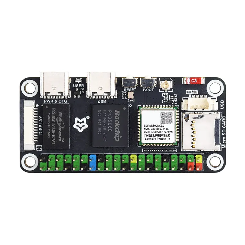 Lucky Fox Lyra Zero W Linux Development Board Three Core A7+M0 Dual Architecture Micro RK3506B 512MB Memory