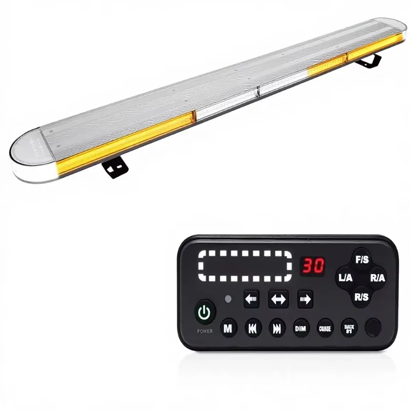 48-Inch High Strength 12V 10000 LED Thin Roof Mount Emergency Warning Safety