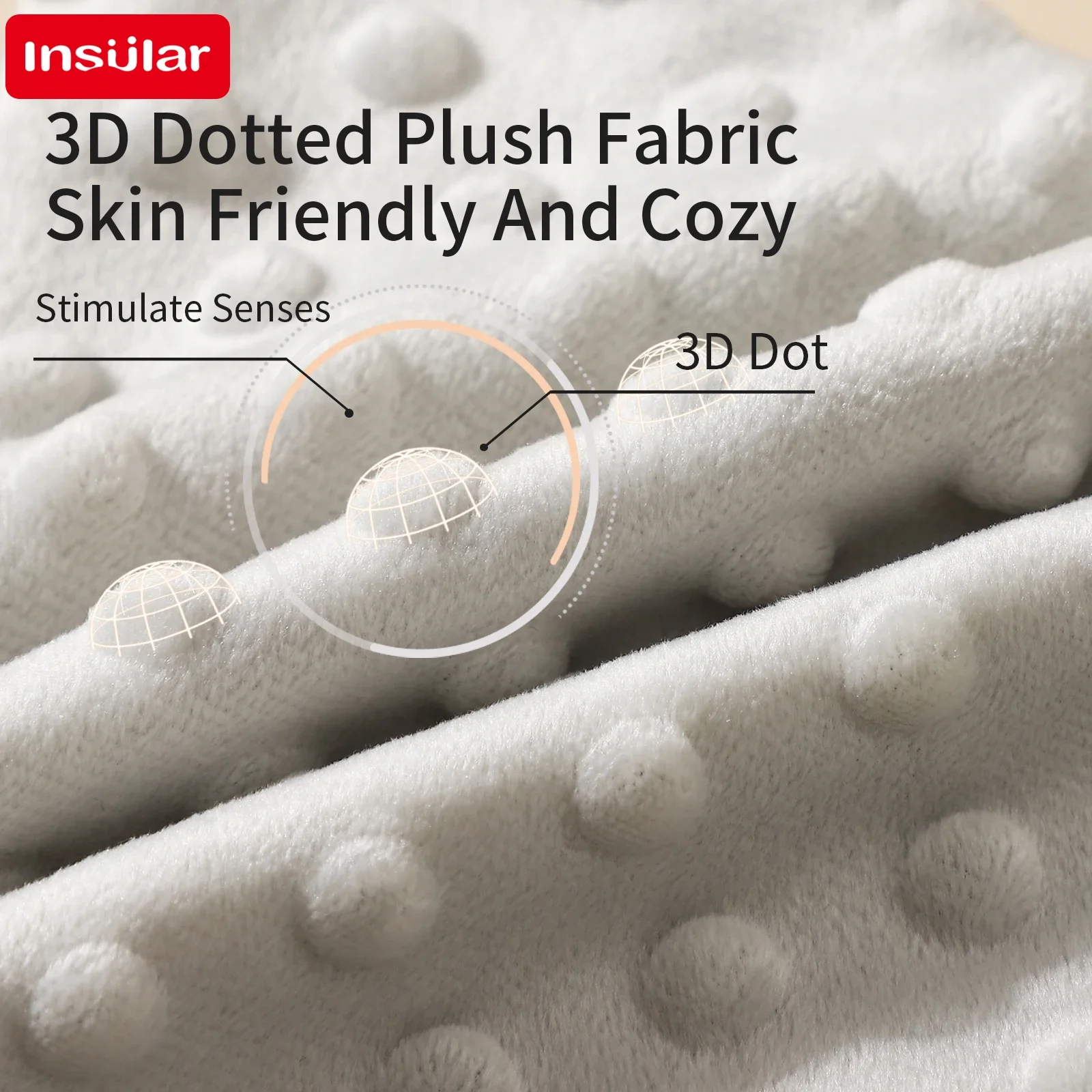 INSULAR Infant Handkerchief Comfortable Baby Label Soothing Towel Double-sided Newborn Appease Washrag Sleep-aid Doudou 0-1Y
