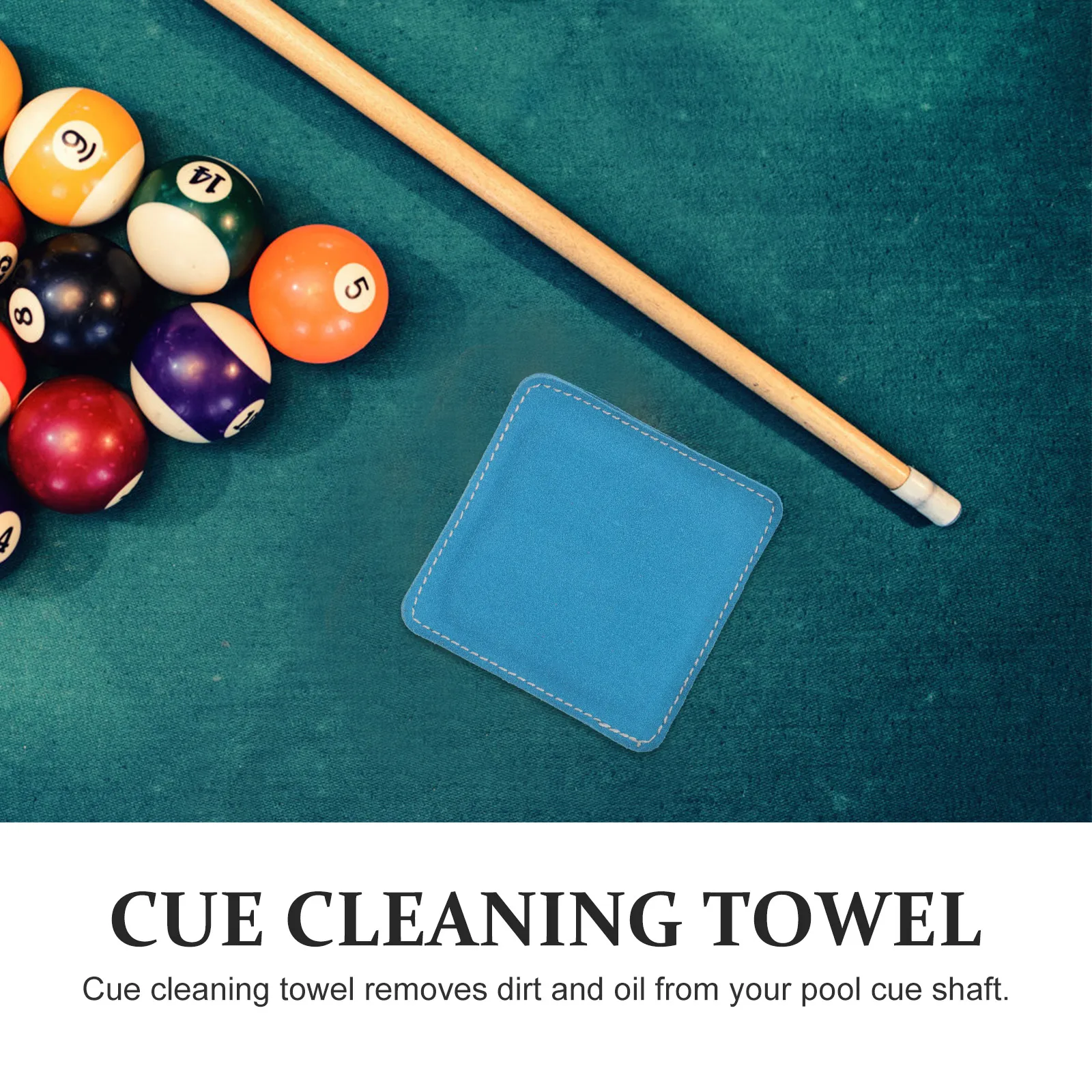 

Purpose Pool Cue Cleaning Cloth Billiard Accessory Wiping Towel for Snooker Stick Cleaner