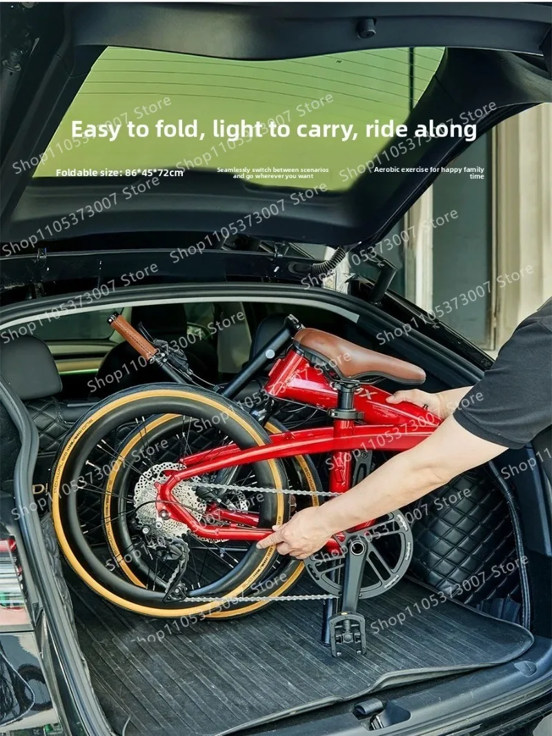 High-end parent-child bicycle Ultra-light variable speed walking baby folding bicycle