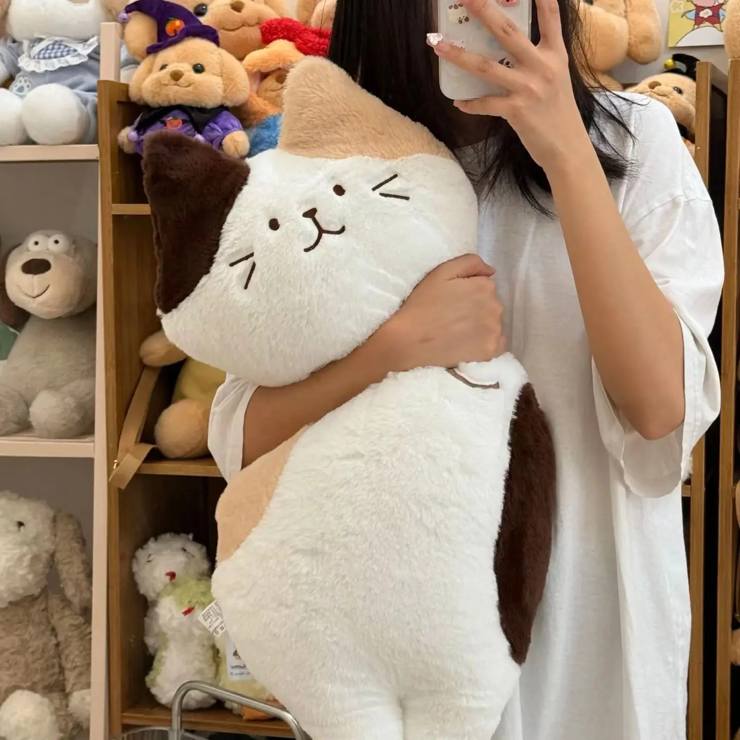 

Cat Cute Sofa Cushion Girl Sleeping Bed Doll Long Birthday Gift Plush Toy