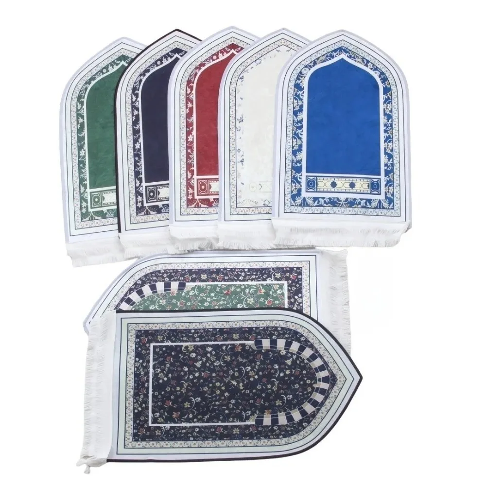 Portable Thick Prayer Mat Soft Non-slip Prayer Rug Travel Irregular Prayer Mat Carpet