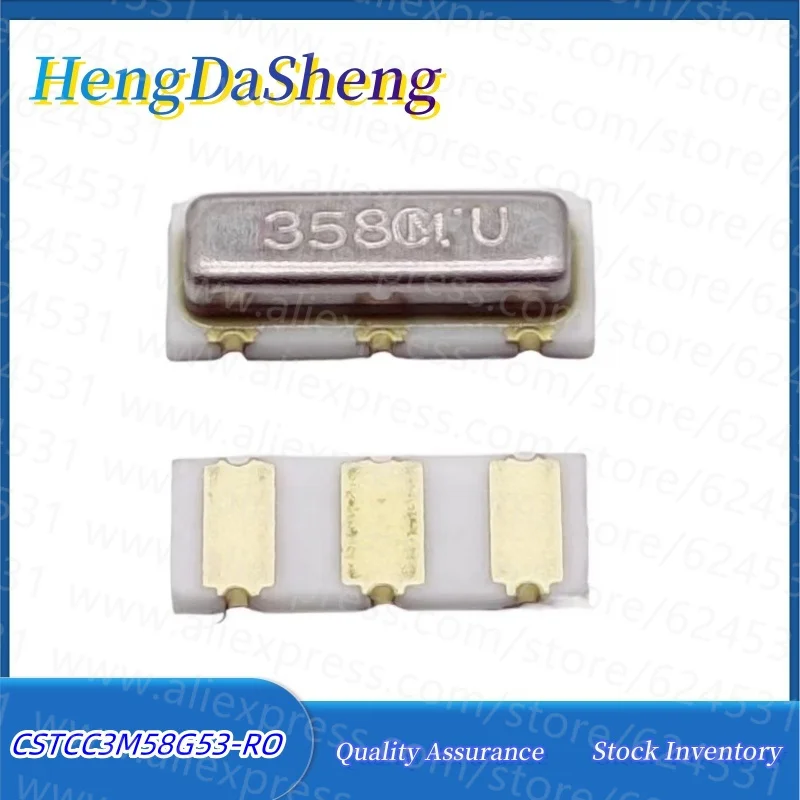 10pcs Patch Ceramic Crystal CSTCC3M58G53-RO 3*7 3.58M 3.58MHZ Murata 3P