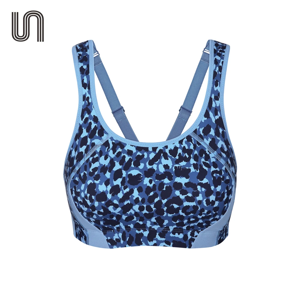 

Women Tops Summer Quick-drying Full Coverage Padded Shockproof Wirefree Racerback Sports Run Workout Bra Exercise Bralette Wear