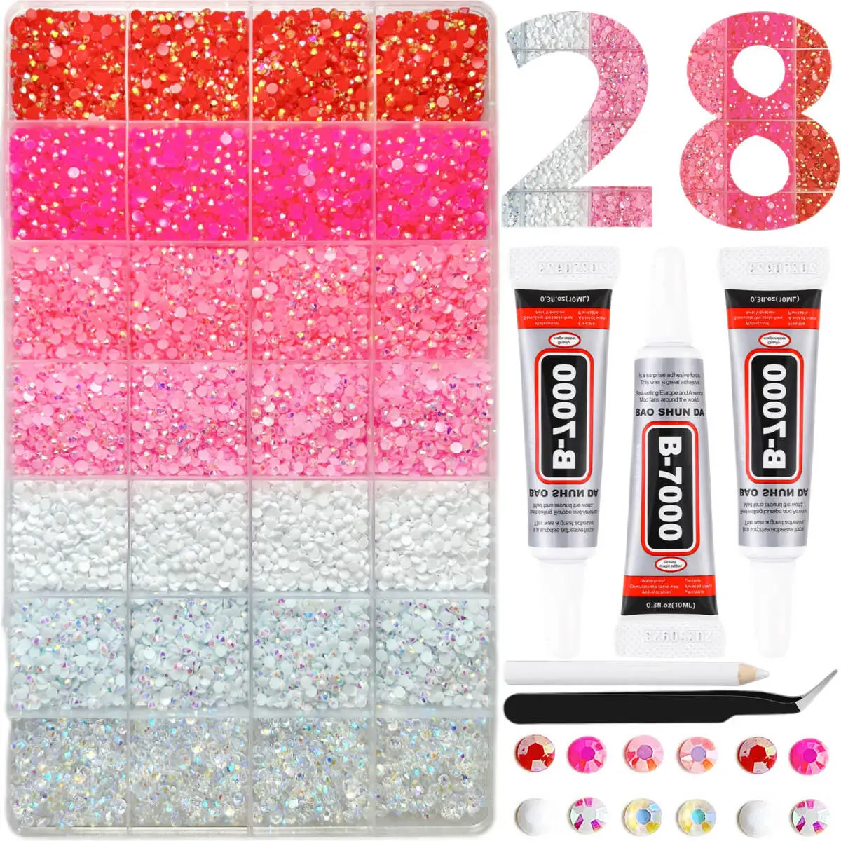 

1Box Solid Color Mini Semi-circular Nail Rhinestones 3mm Shiny Colored AB Resin Diamond Nail Charms DIY Glasses Headphones Nails