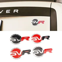 3D Metal SVR Special Vehicle Rear Trunk Logo Badge Emblem Decals For Land Range Rover Sport L494 494 SVR Sticker Accessories