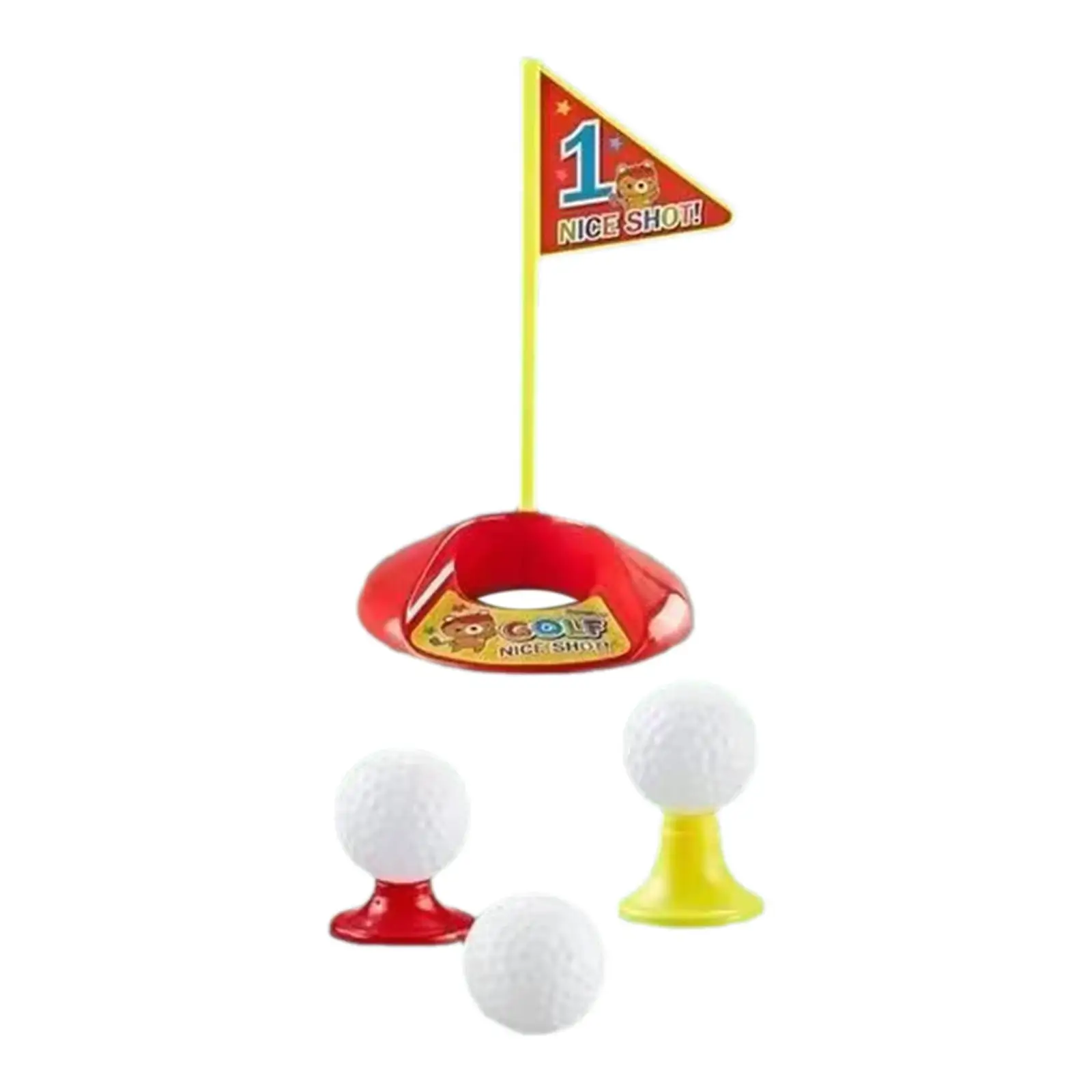 Mini Golfe Play Set Com Bolas E Clubes De Golfe, Jogo De Jardim, Idades 3 e 4, 10 Pcs