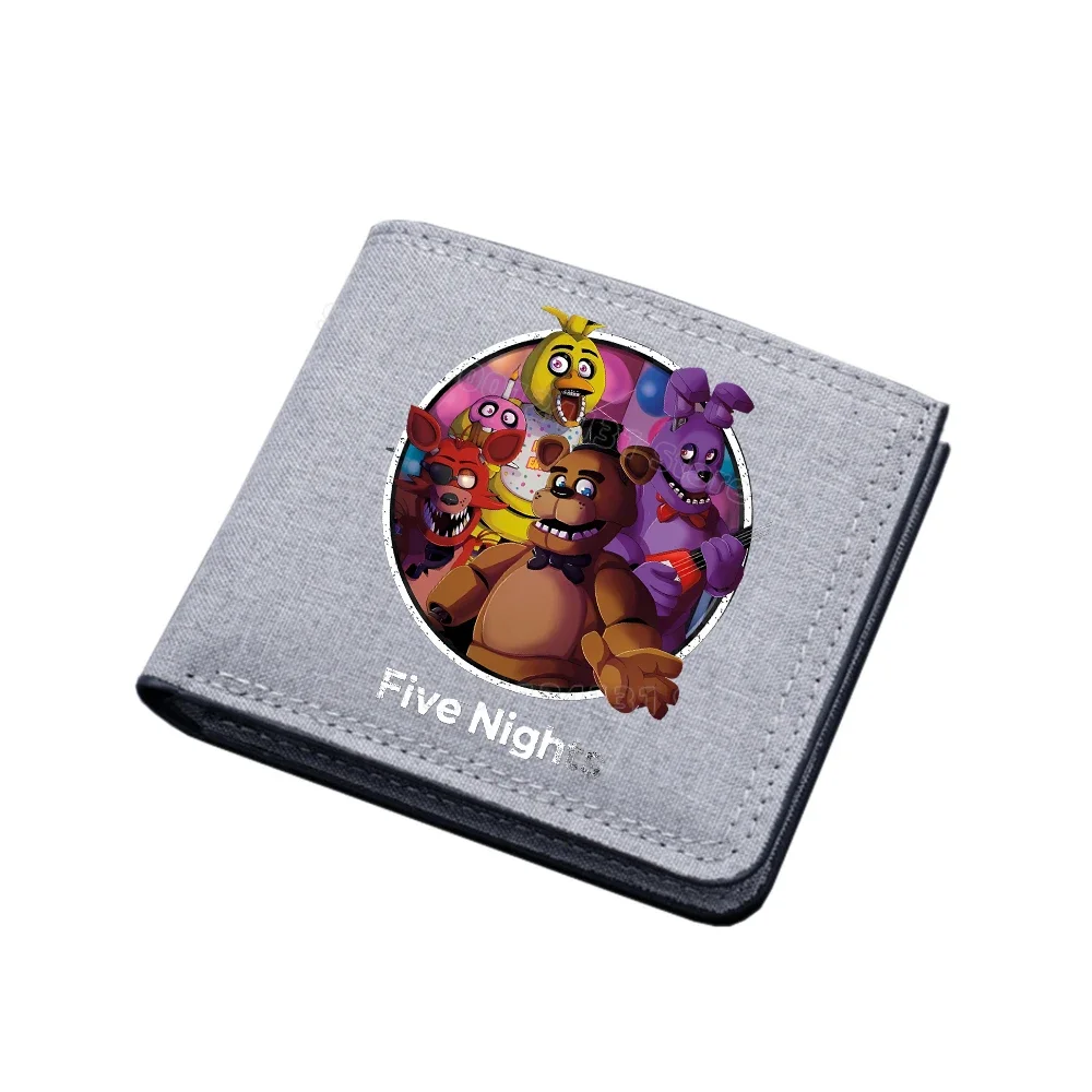 جديد Fnafs قماش المحفظة Monedero قصيرة للطي محفظة الرجال حامل بطاقة بطاقة الائتمان حافظة للعملة المحافظ متعددة الوظائف محافظ هدية #6