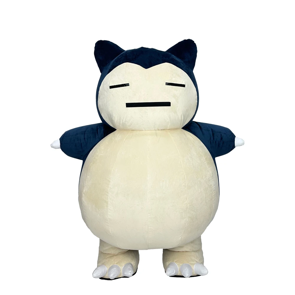 Disney MINISO Cartoon Kirby Beast Inflatable Plush Costume Adult Character Cosplay Party Halloween Performance Funny  No Battery