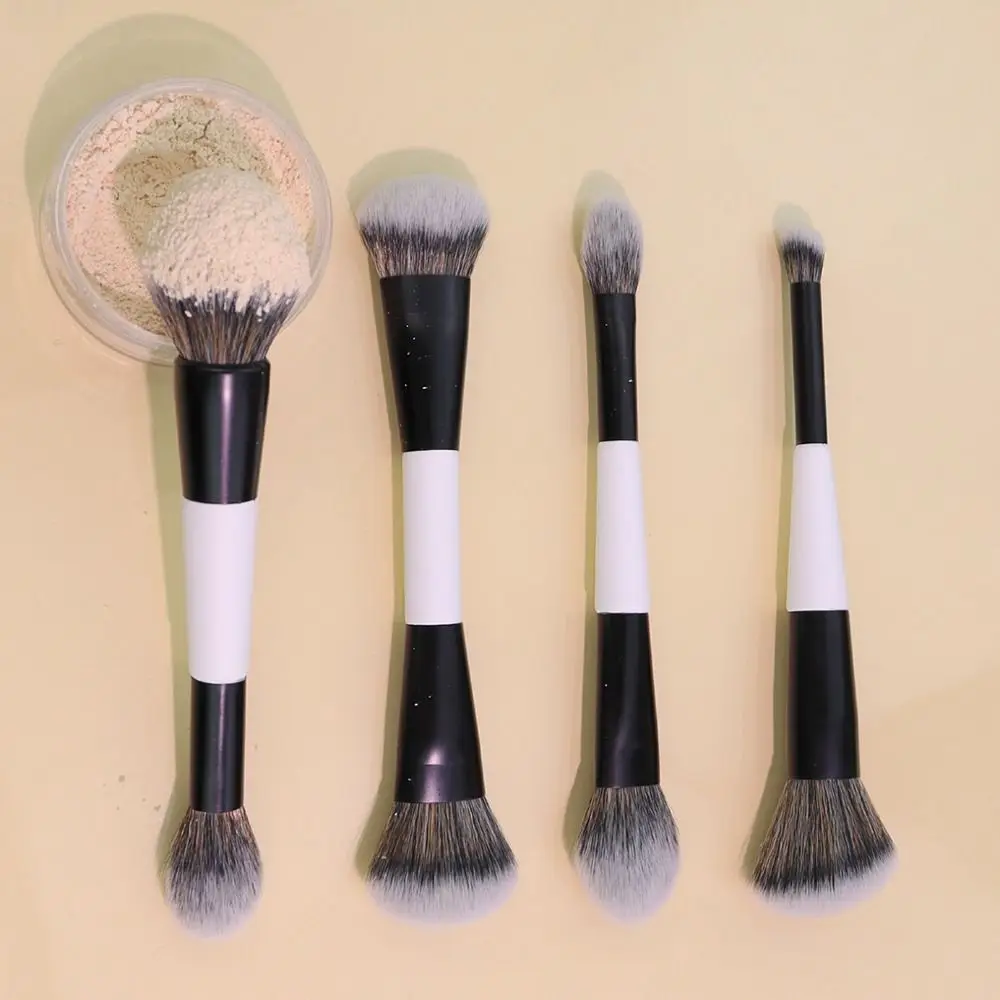 Nuovo pennello per contorno viso F4 a doppia estremità Pennelli per trucco multiuso ad alta copertura Pennello per fard in polvere di bellezza cosmetica Strumenti per trucco
