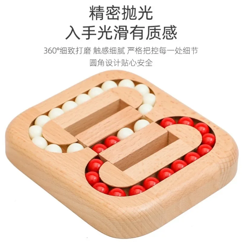 Creative Wooden Puzzle Ball Toys Luban Lock for Children Educational Early Education Rolling Magical Bean Cube Balls Kids Gifts