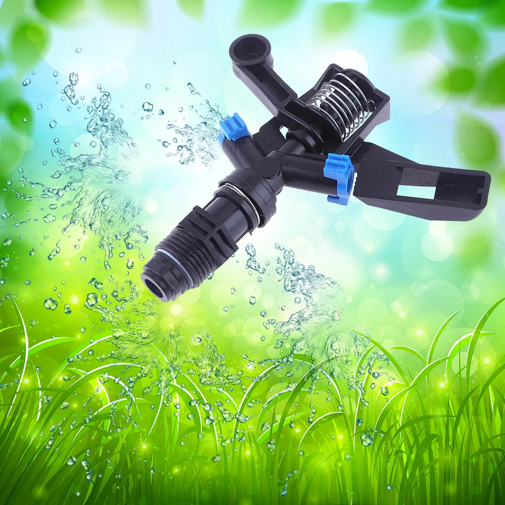

360 Rotary Auto Sprinkler Plastic DN15 1/2 Irrigation Rocker Sprinkler Rotatable Convenient Lightweight Agricultural Accessories