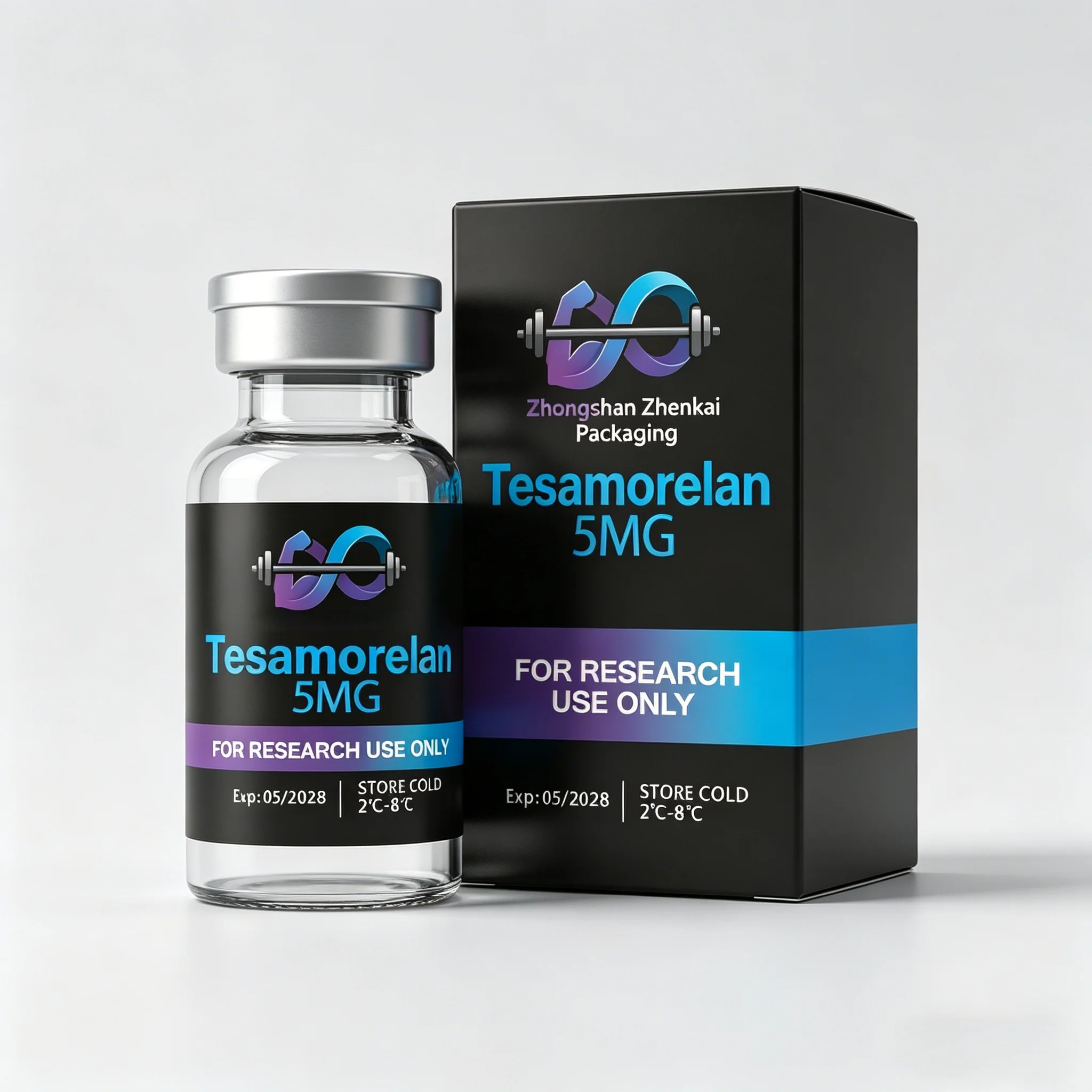 Custom Peptide Bottle Labels & Boxes,HD Waterproof Vinyl Stickers for 3ml 10ml Beauty Fitness Supplement Vials