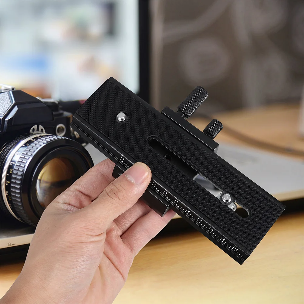 Micro Adjust Focusing Rail Slider 2-Way Precision For Macro Photography 1/4 Inch Screw Compatible Dslr
