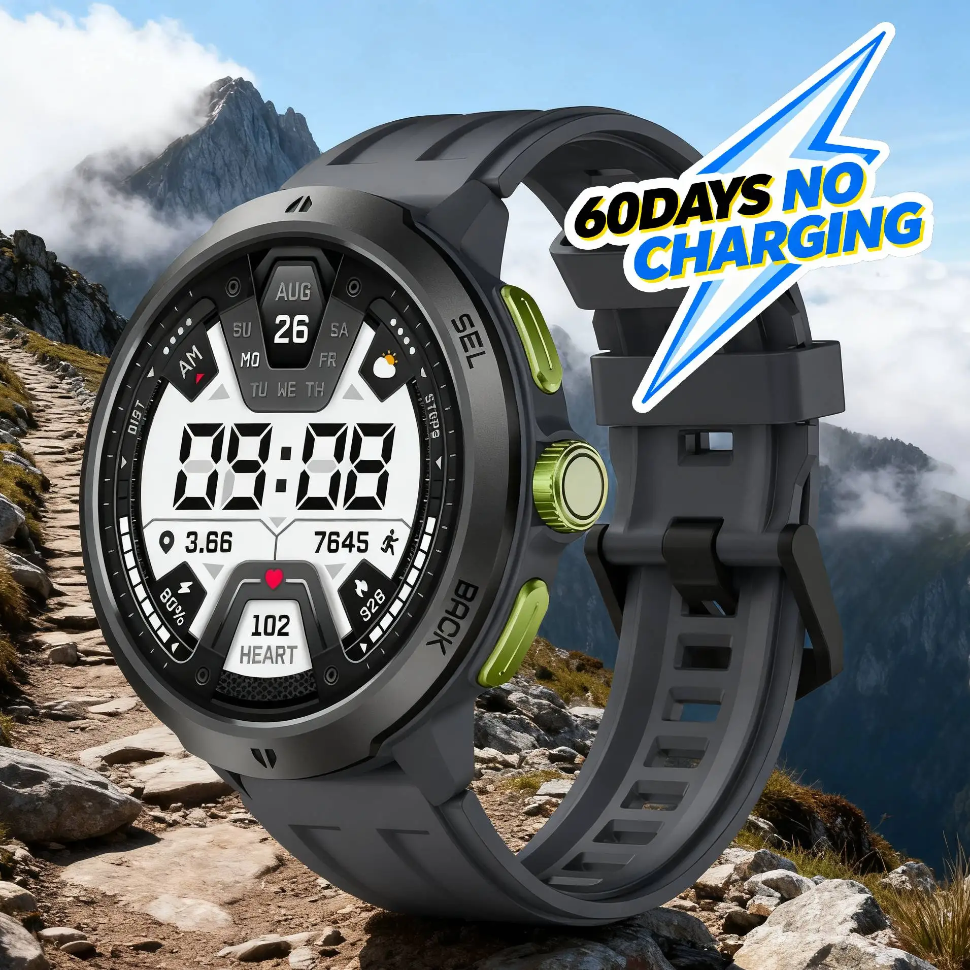 

LEADOYS C33 Smart Watch Big Battery 60Days No Charging Best Gift for 2026 New Year