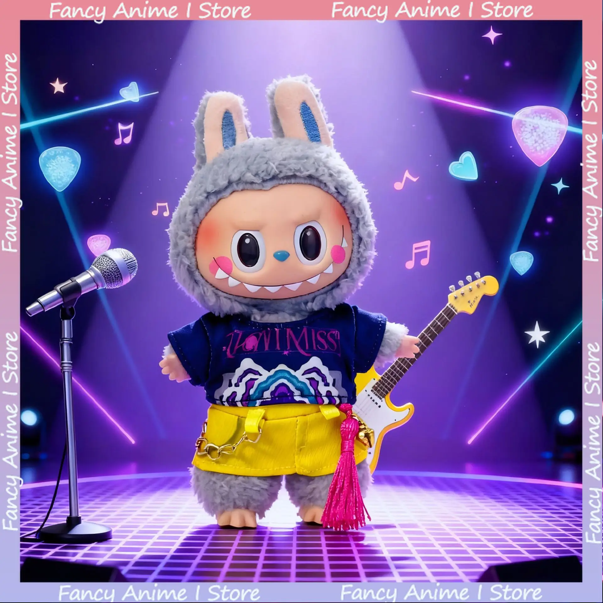 K-Pop شيطان الصيادين ملابس دمى ل 17 سنتيمتر Labubu الكرتون رومي زوي ميرا المعبود زي مجموعة صغيرة أفخم دمية الملابس والاكسسوارات