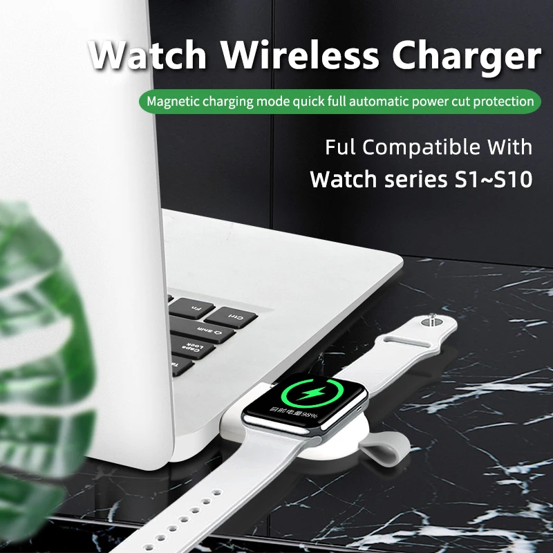 

Быстрое магнитное беспроводное зарядное устройство для Apple Watch 10, 9, 8, 7, 6, 5, 4, 3 SE Ultra IWatch, док-адаптер, зарядное устройство, портативная зарядная станция