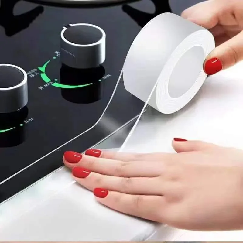 Kitchen Bathroom Shower Waterproof~ Mould Proof Tape Sink Bath Sealing Strip Tape~Self Adhesive Waterproof~ Adhesive Nano Tape