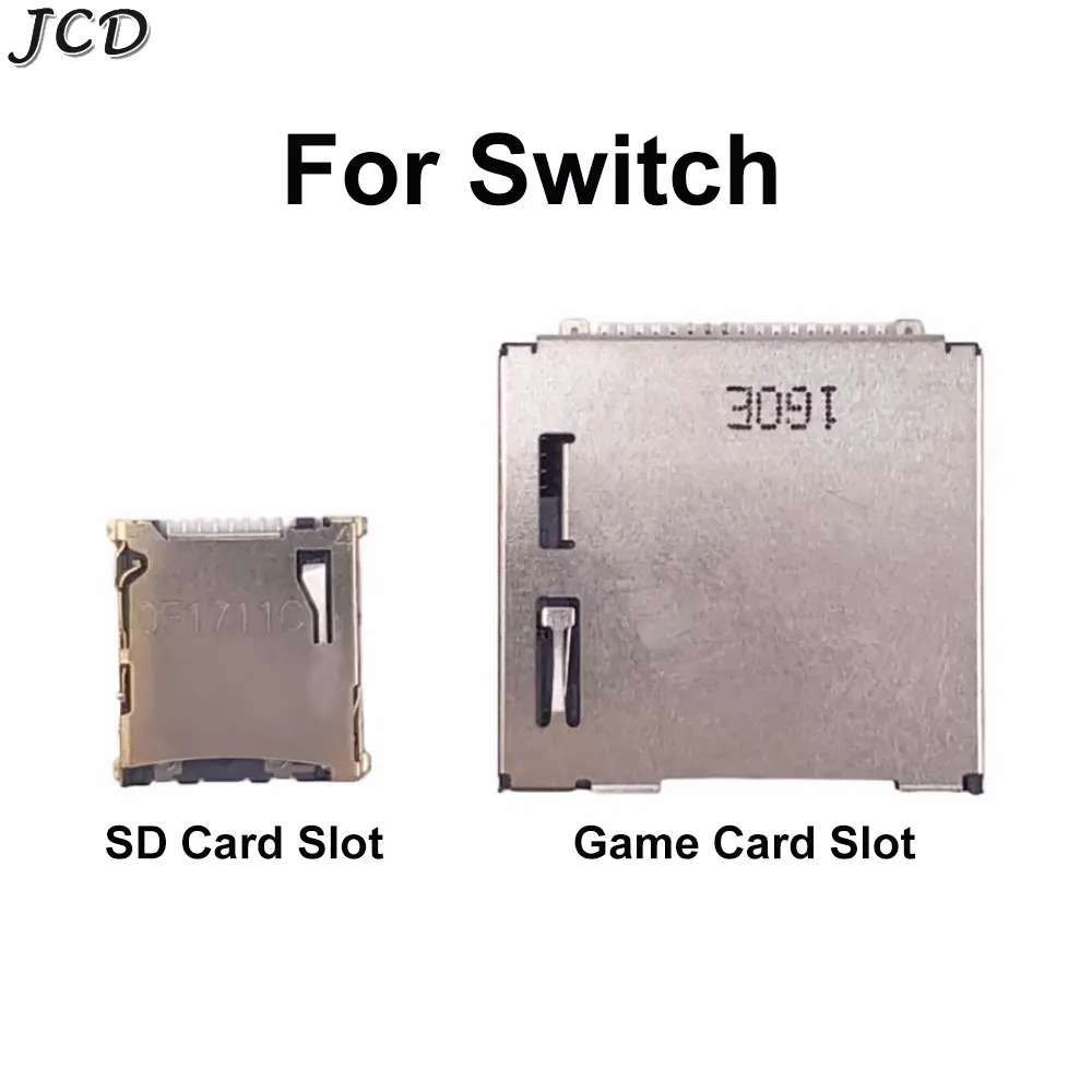 JCD Game Card Slot Socket Game Cartridge Reader Slot Holder Connector Module for NS Switch SD Card Slot Parts Replacement