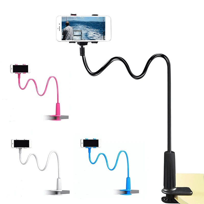 Soporte Universal para teléfono, soporte portátil Flexible para cama perezosa, soporte de escritorio, Base de soporte con cuello de cisne, soporte para tableta