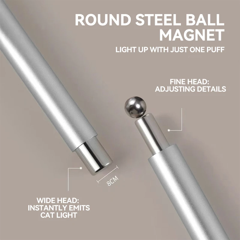 2 in 1 forte bastone magnetico magnete per occhi di gatto sfera cilindrica per nail art a doppia testa per strumenti per penna di design per manicure con smalto gel UV