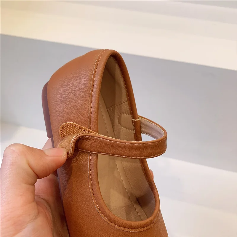 Toddler Leather Shoes For Girls Korea Solid Girls Shoes Autumn Princess Soft Sole Girls Shoes