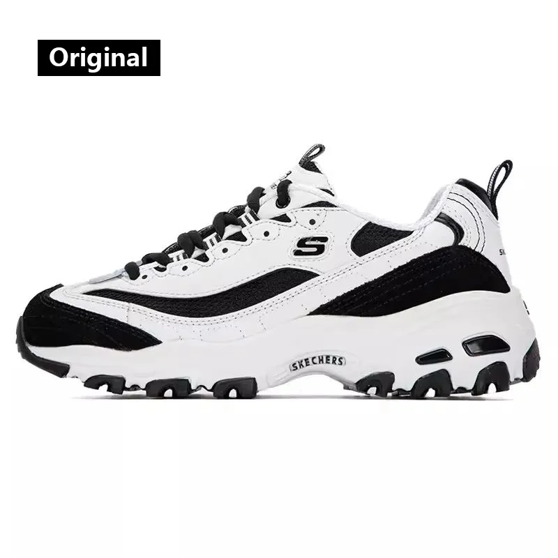 Skechers Women's sneakers Fashion Casual shoes Retro shock-absorbing Panda shoes