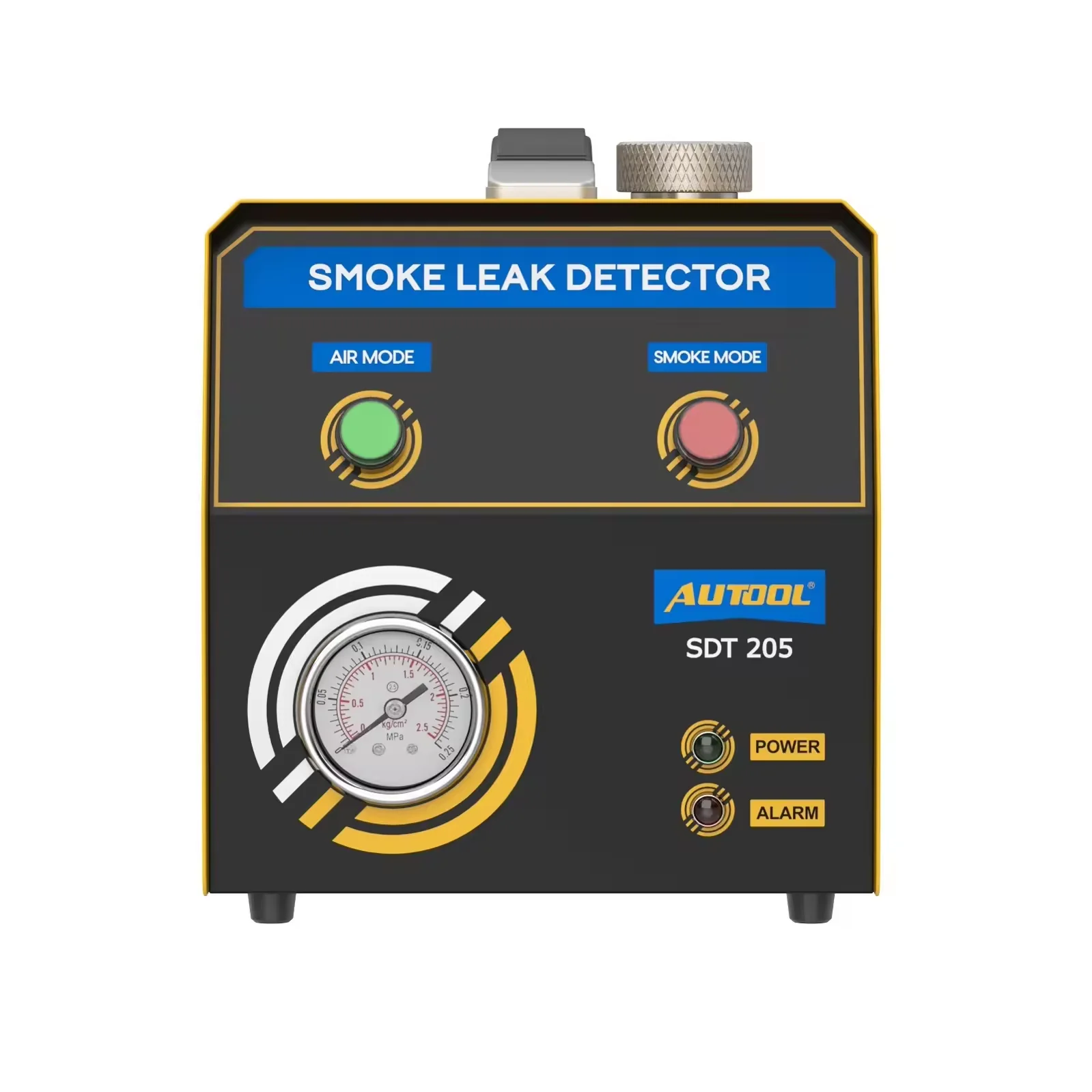 AUTOOL SDT205 Smoke Machine with Air Pressure Leak Detector Car Trucks EVAP Detect Pipe Smoke Leakage Analyzer