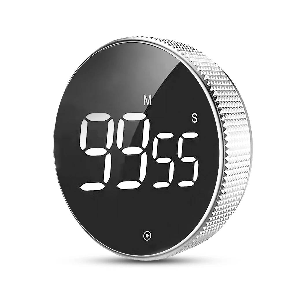 Digital Timer Cooking Stopwatch LED Battery Powered Studying Meditation Fitness Countdown Alarm 3 Level Volume