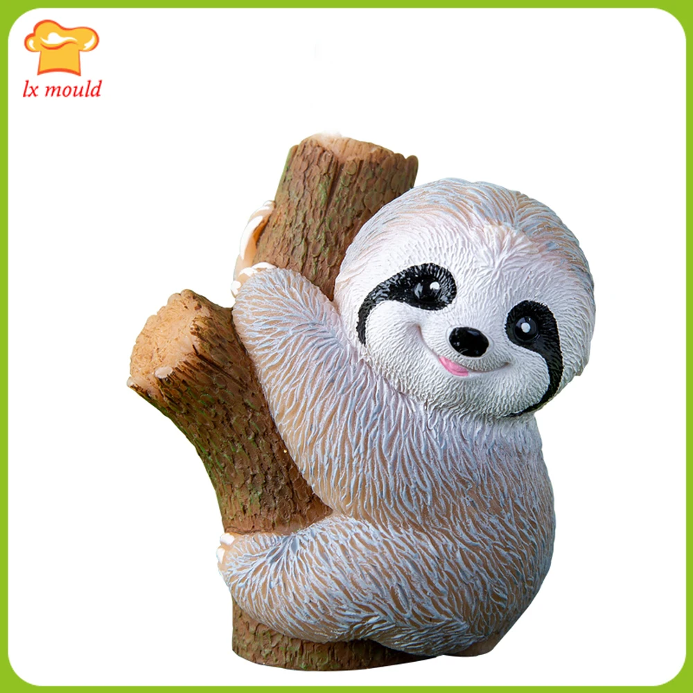 

2023 New Animal Sloth Silicone Mold Chocolate Cake Decoration Decoration Party Birthday Candle Mould