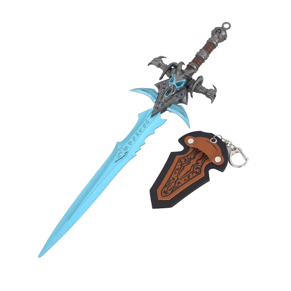 30 CM World of Warcraft Game Peripherals Frostmourne Sleep Head Sword Metal Craft Weapon Model Collectible Desk Ornament Boy Toy