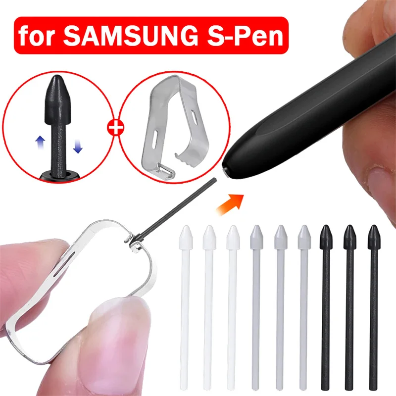 Stylus Tips S Pen Nibs For Note 20/20 Ultra Tab S7/S9/S9 Plus Touch Screen Tablet Pen Tips Removal Tweezers Tool