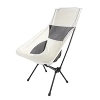 Ultra-light outdoor folding beach fishing stool backrest picnic convenient camping lightweight iron tube moon chair